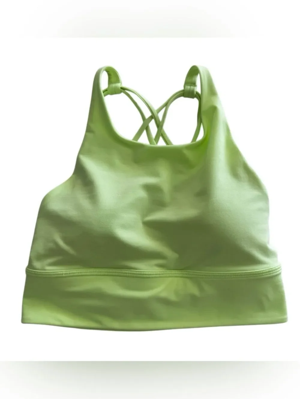 Lululemon Free to Be High-Neck Longline Bra Wild Light Support A/B Faded Zap  S6